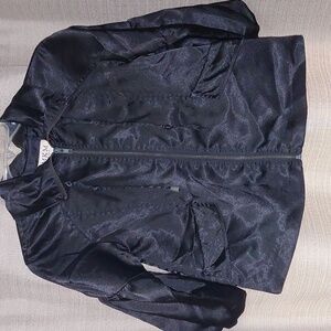 Girls bell sleeve black jacket